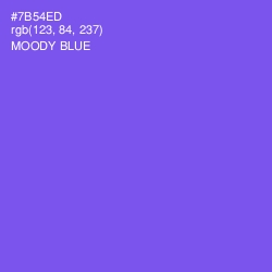 #7B54ED - Moody Blue Color Image