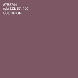 #7B5764 - Scorpion Color Image