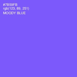 #7B59FB - Moody Blue Color Image