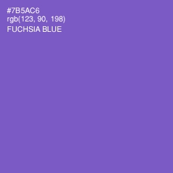 #7B5AC6 - Fuchsia Blue Color Image