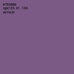 #7B5B86 - Affair Color Image