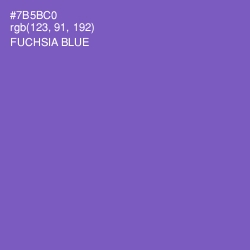 #7B5BC0 - Fuchsia Blue Color Image
