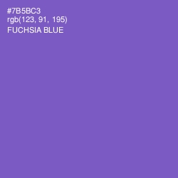 #7B5BC3 - Fuchsia Blue Color Image