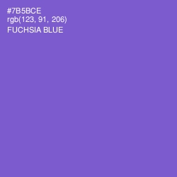 #7B5BCE - Fuchsia Blue Color Image