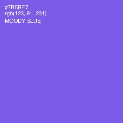 #7B5BE7 - Moody Blue Color Image