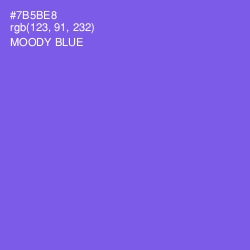 #7B5BE8 - Moody Blue Color Image