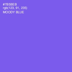 #7B5BEB - Moody Blue Color Image