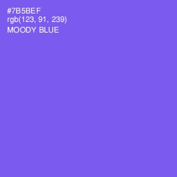 #7B5BEF - Moody Blue Color Image