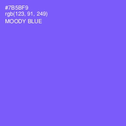#7B5BF9 - Moody Blue Color Image
