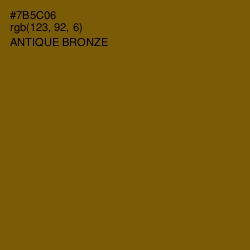 #7B5C06 - Antique Bronze Color Image