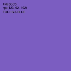 #7B5CC0 - Fuchsia Blue Color Image