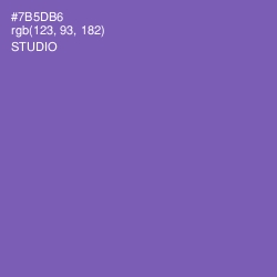 #7B5DB6 - Studio Color Image