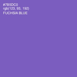 #7B5DC0 - Fuchsia Blue Color Image
