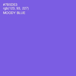 #7B5DE3 - Moody Blue Color Image