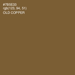 #7B5E33 - Old Copper Color Image
