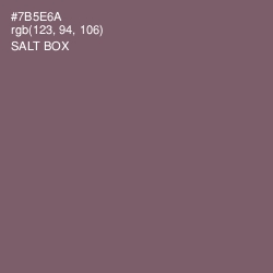 #7B5E6A - Salt Box Color Image