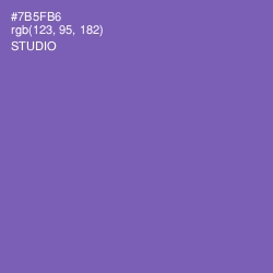 #7B5FB6 - Studio Color Image