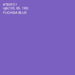 #7B5FC1 - Fuchsia Blue Color Image