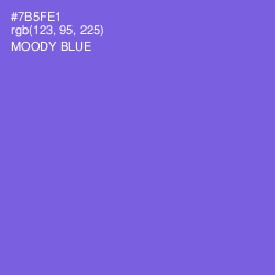 #7B5FE1 - Moody Blue Color Image