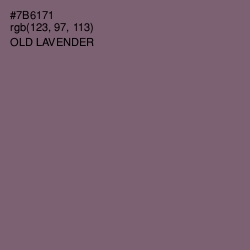 #7B6171 - Old Lavender Color Image