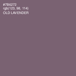 #7B6272 - Old Lavender Color Image