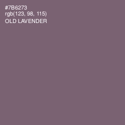 #7B6273 - Old Lavender Color Image