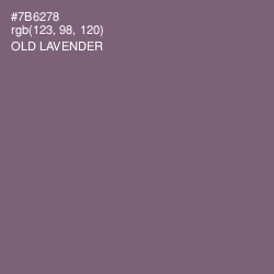 #7B6278 - Old Lavender Color Image