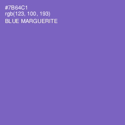 #7B64C1 - Blue Marguerite Color Image