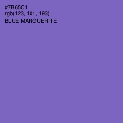 #7B65C1 - Blue Marguerite Color Image