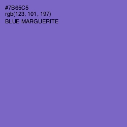 #7B65C5 - Blue Marguerite Color Image