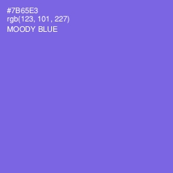 #7B65E3 - Moody Blue Color Image