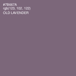 #7B667A - Old Lavender Color Image