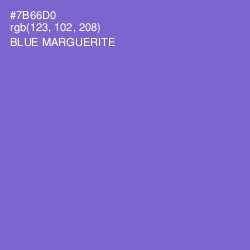 #7B66D0 - Blue Marguerite Color Image