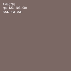 #7B6763 - Sandstone Color Image