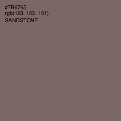 #7B6765 - Sandstone Color Image