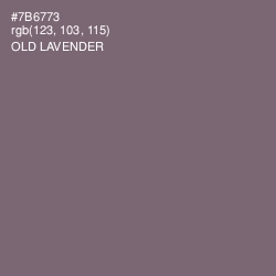 #7B6773 - Old Lavender Color Image