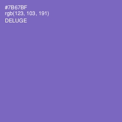#7B67BF - Deluge Color Image