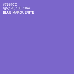 #7B67CC - Blue Marguerite Color Image