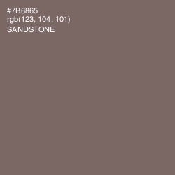#7B6865 - Sandstone Color Image