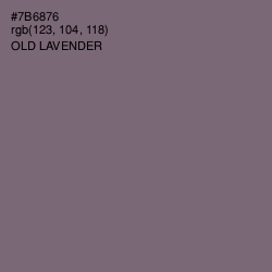 #7B6876 - Old Lavender Color Image