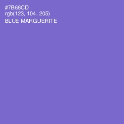 #7B68CD - Blue Marguerite Color Image