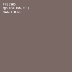 #7B6965 - Sandstone Color Image