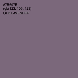 #7B697B - Old Lavender Color Image