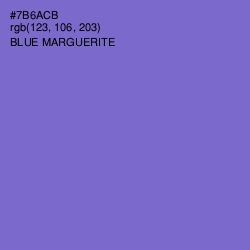 #7B6ACB - Blue Marguerite Color Image