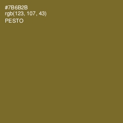 #7B6B2B - Pesto Color Image