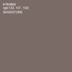 #7B6B66 - Sandstone Color Image
