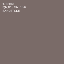 #7B6B68 - Sandstone Color Image