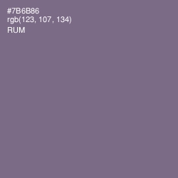 #7B6B86 - Rum Color Image