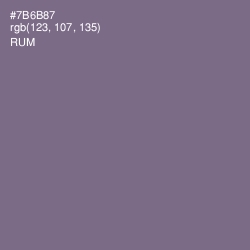 #7B6B87 - Rum Color Image