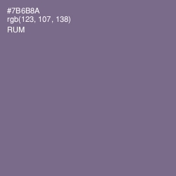 #7B6B8A - Rum Color Image